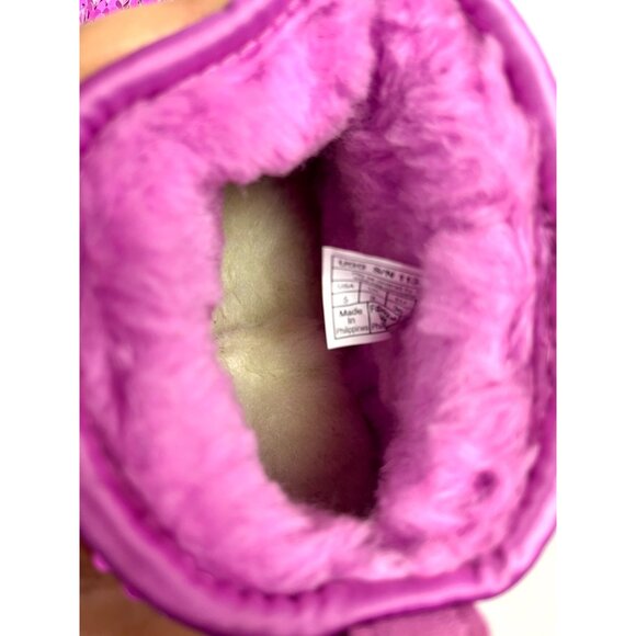 UGG Boots Sparkling Pink Shoes Wool 5 Woman Brand Short Boot - Picture 9 of 10
